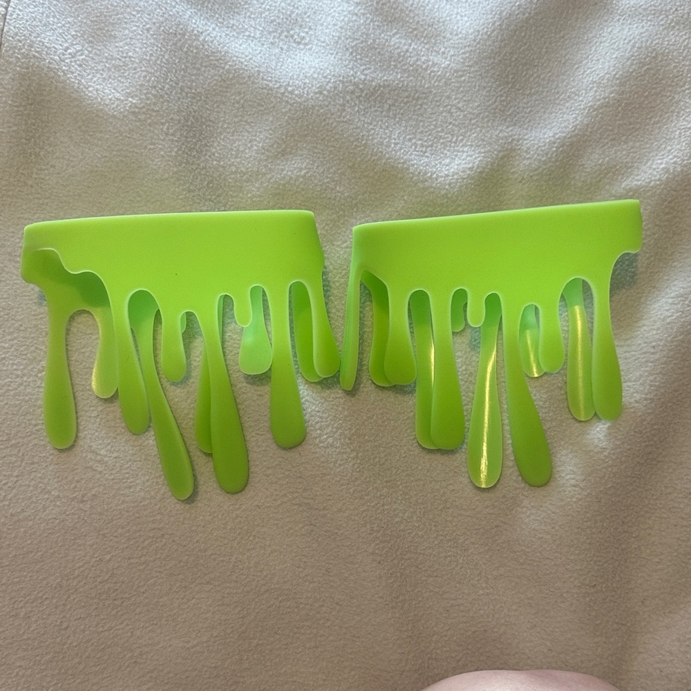 Glow in dark Neon Lime Drip cup bumpers